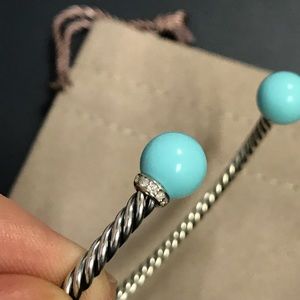 David Yurman Jewelry - David Yurman Solari Bracelet Diamonds & Turquoise David Yurman Jewelry - David Yurman Solari Bracelet Diamonds & Turquoise